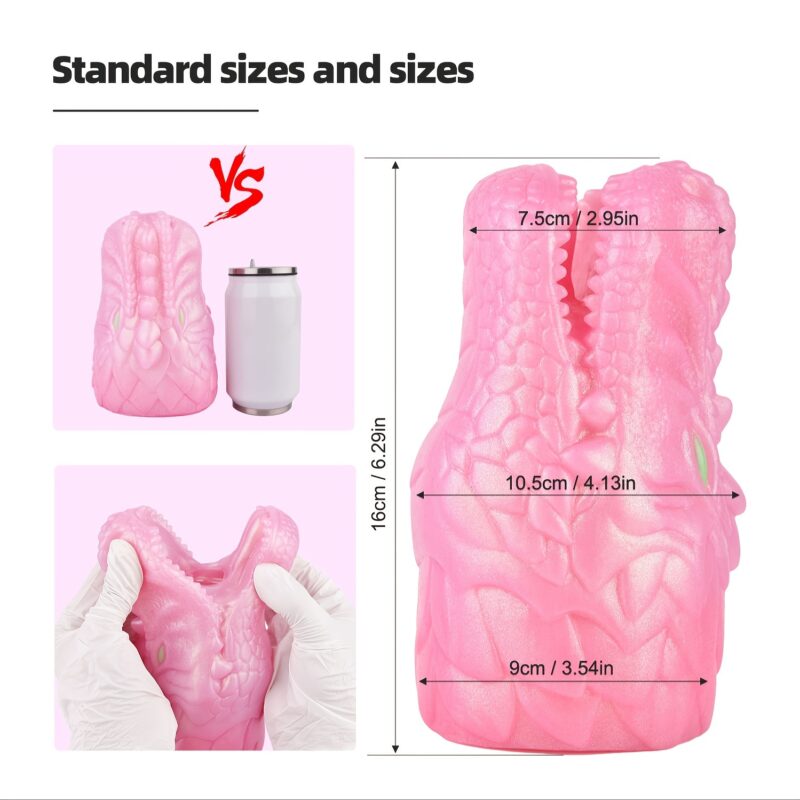 3D Textured Vagina & Soft Stroker Cup for Adult Men, - Image 4