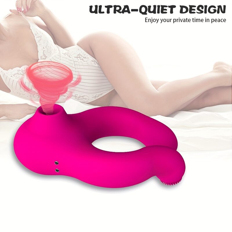 1 Penis Ring, Suction And Vibration Function, High-quality 3-in-1 Sex Toy for Male And Female Couples, Adults And Women - Image 3