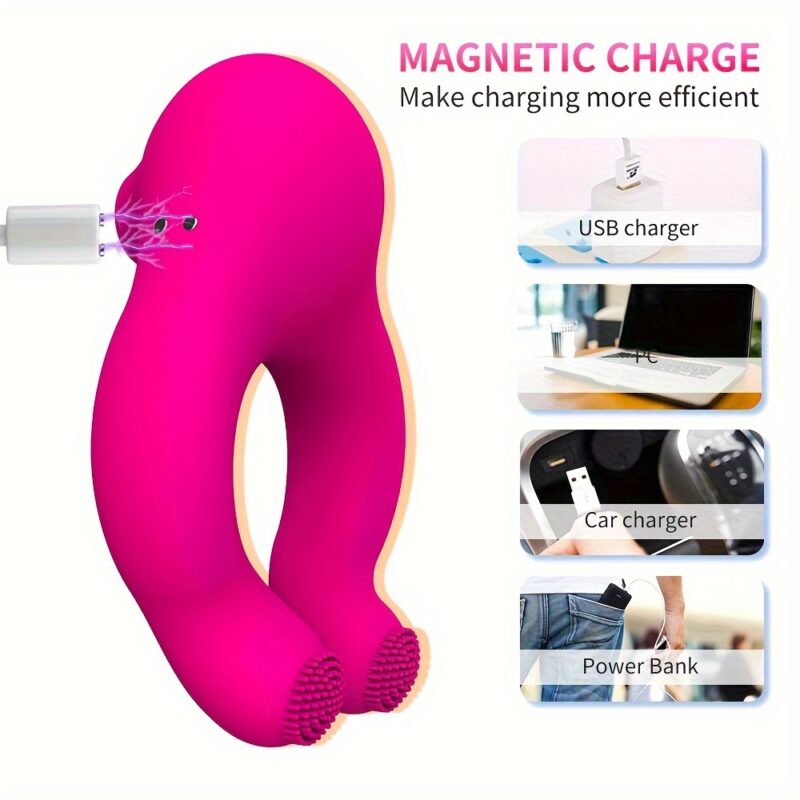 1 Penis Ring, Suction And Vibration Function, High-quality 3-in-1 Sex Toy for Male And Female Couples, Adults And Women - Image 7