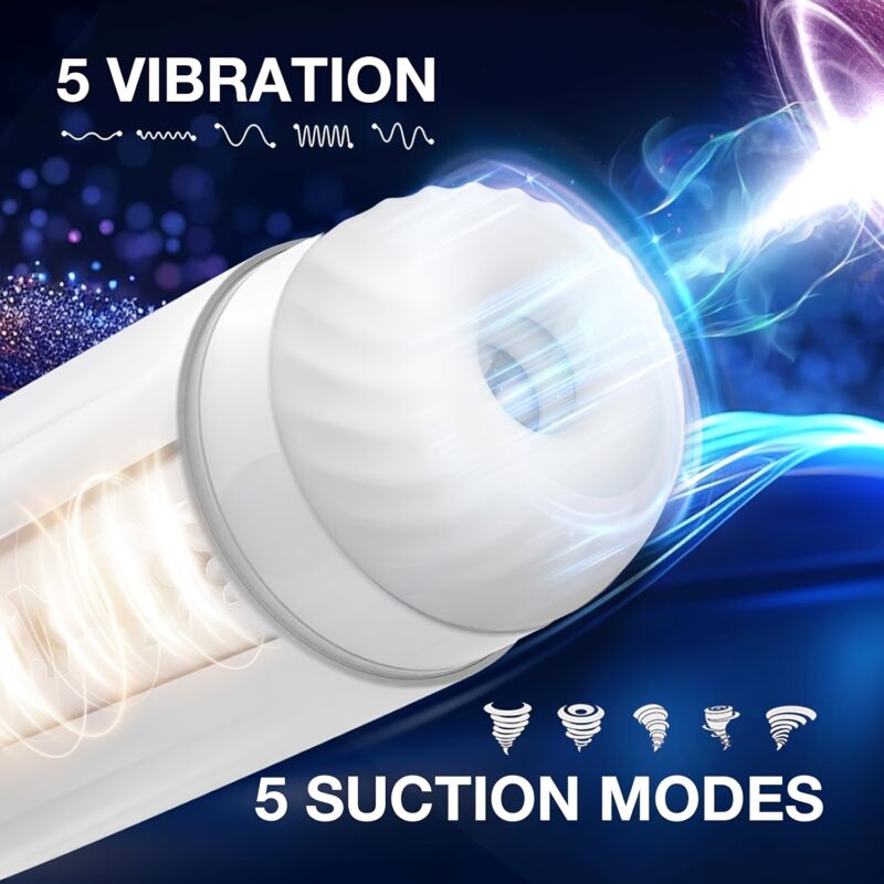 1pc Automatic Male Masturbator Silicone Sex Toy for Men Pocket Pussy with 5+5 Sucking Vibration - Image 2
