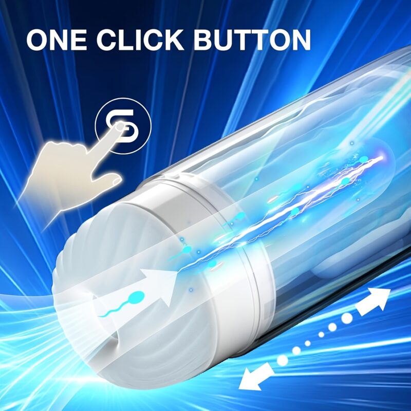 1pc Automatic Male Masturbator Silicone Sex Toy for Men Pocket Pussy with 5+5 Sucking Vibration - Image 4