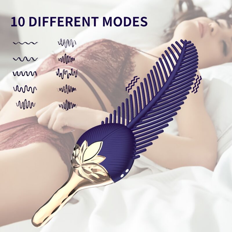 Fun Adult Female SM Artifact, Peacock Feather Teasing And Vibrating, Jumping Eggs Female Massage Masturbator - Image 3