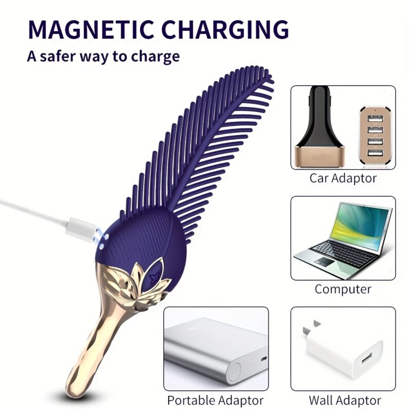 Fun Adult Female SM Artifact, Peacock Feather Teasing And Vibrating, Jumping Eggs Female Massage Masturbator - Image 8