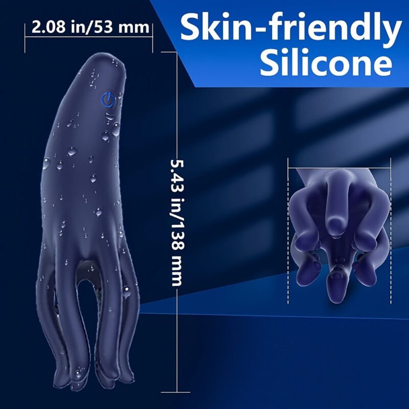 Male Masturbator anatomy Exerciser - USB Rechargeable, Vibrating Glans Massager for Endurance & Pleasure,Latex-Free - Image 3