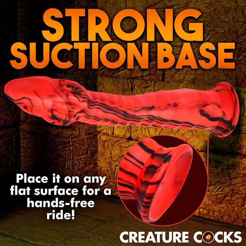 Red Snake - Shaped Vibrating Dildo For Women - Image 4