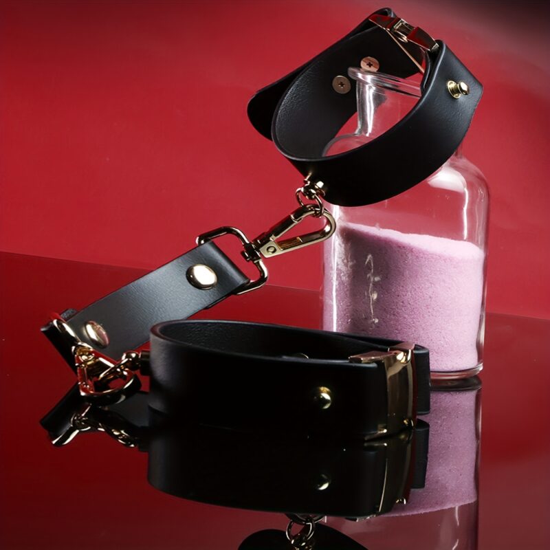 SM Sex Toys Various Colors Leather 9pcs Set Handcuffs Leg Cuffs Lead Collar Adult Sex Supplies Couples - Image 6