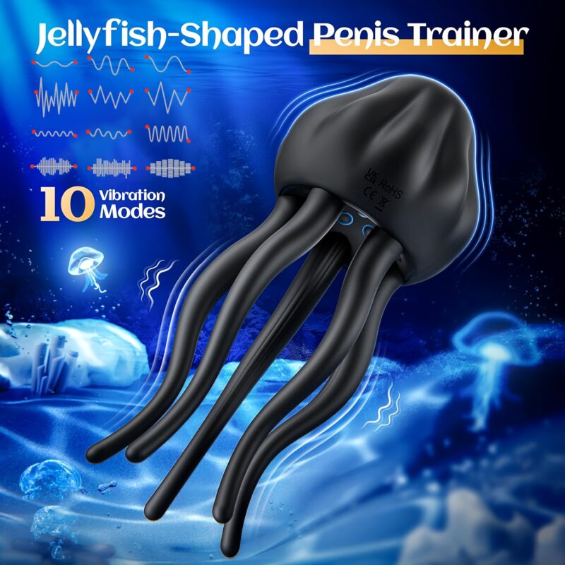 Sex Toys Penis Vibrator for Men - Male Masturbator Stroker  Wrapping Tentacle Jellyfish Male Vibrator - Image 2