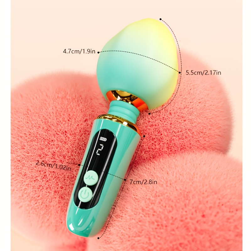 Sex Toy Peach Shape AV Wand Vibrator Female Stimulator Rechargeable Multi-Vibration Modes Green Pink Vibrator Wand