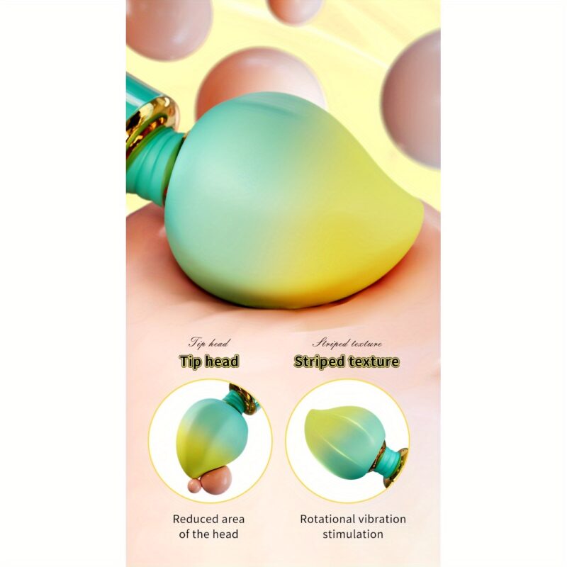 Sex Toy Peach Shape AV Wand Vibrator Female Stimulator Rechargeable Multi-Vibration Modes Green Pink Vibrator Wand - Image 4