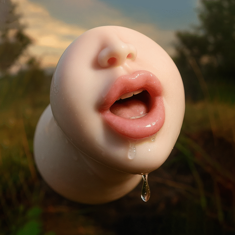 Licking Vibrating Oral Sex Deep Throat Blow Job Stroker For Men Orgasm, Male Masturbators With Tongue And Teeth