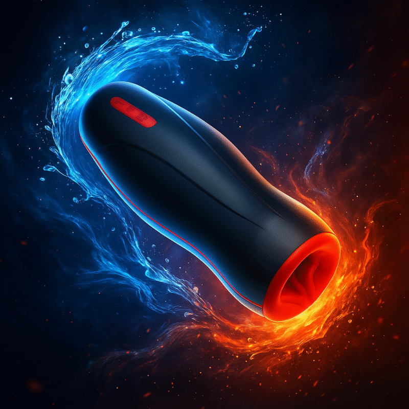Soft Silicone Oral Sex  Deep Throat Rotating Male Masturbator Heating Shaking Glans Exerciser