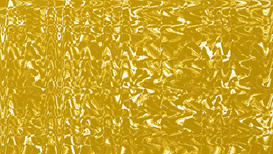 Abstract yellow and white wavy pattern