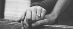 couple holding hands
